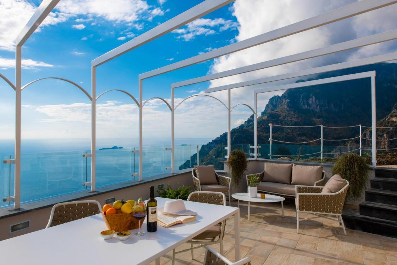 Villa La Tagliata Spectacular Jacuzzi Tub Amazing View And Private Parking Garage Positano Exterior photo