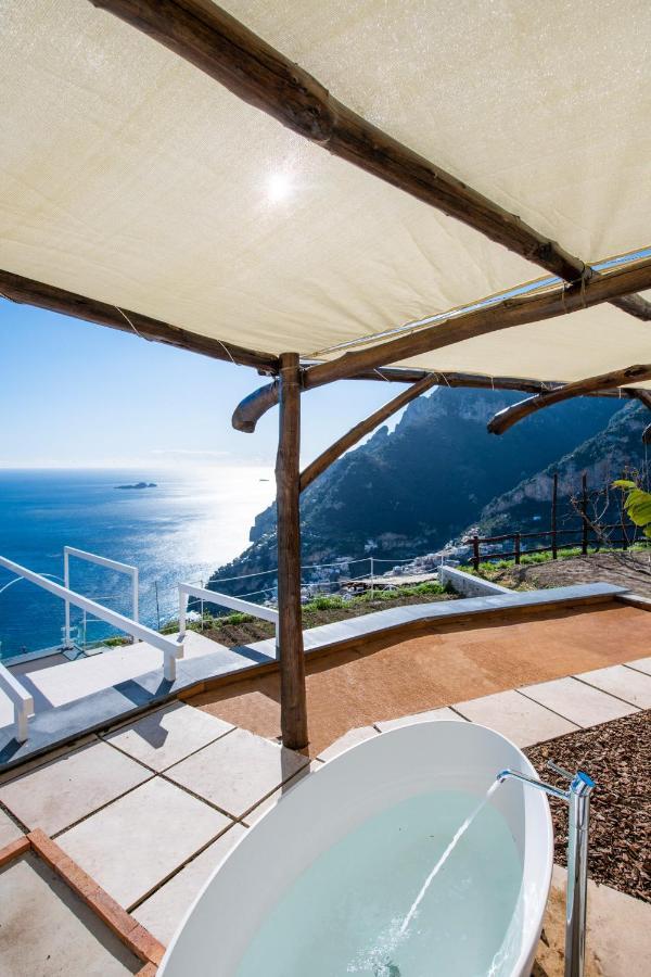 Villa La Tagliata Spectacular Jacuzzi Tub Amazing View And Private Parking Garage Positano Exterior photo