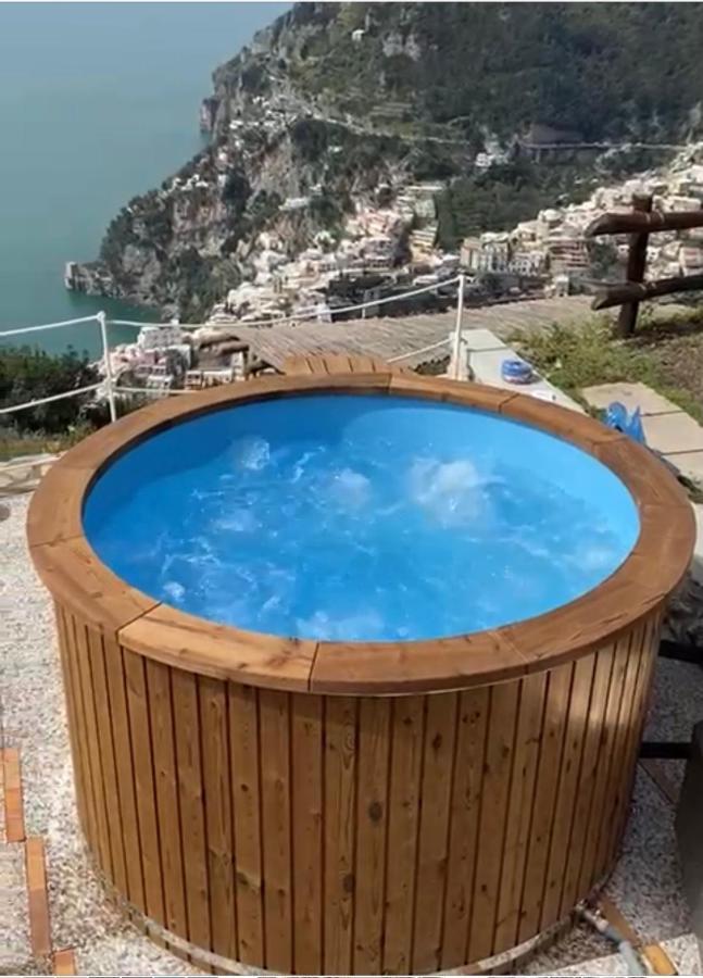 Villa La Tagliata Spectacular Jacuzzi Tub Amazing View And Private Parking Garage Positano Exterior photo