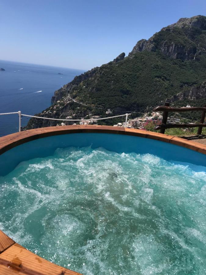 Villa La Tagliata Spectacular Jacuzzi Tub Amazing View And Private Parking Garage Positano Exterior photo